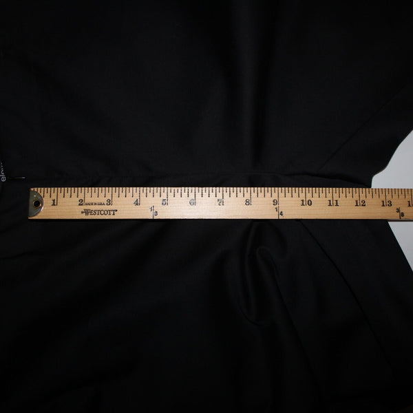 Eleven NEW Sz 16 x 22.5 Black Elastic Waist Unlined Zipper Frt Cotton Capri Pant