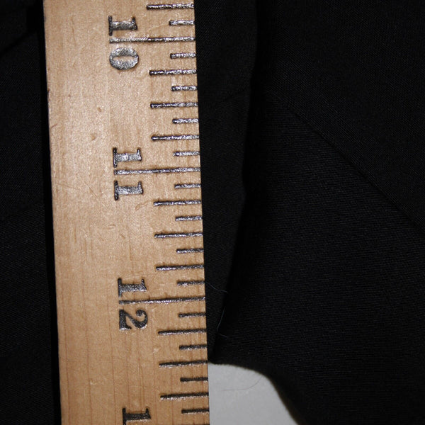 Eleven NEW Sz 16 x 22.5 Black Elastic Waist Unlined Zipper Frt Cotton Capri Pant