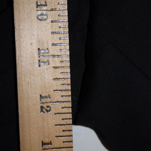 Eleven NEW Sz 16 x 22.5 Black Elastic Waist Unlined Zipper Frt Cotton Capri Pant