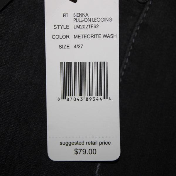 Liverpool NEW $79 Denim Legging Sz 4/27 x 29 Meteorite Wash Gray Cotton Jeans