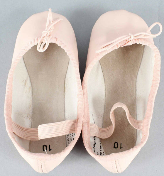 Ballet Sz 10 Pink Leather Sole Manmade Upper Ballet Dance Shoe