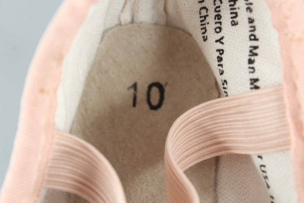 Ballet Sz 10 Pink Leather Sole Manmade Upper Ballet Dance Shoe