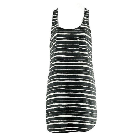 Collective Concepts Sz L Black Gray Silver 100% Poly Bead Trim Pocketed Top
