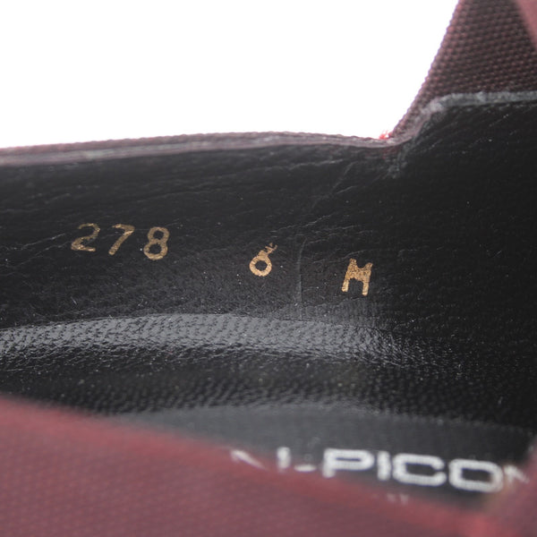 Evan Picone Heels Sz 6 M Burgundy Red Two Toned Leather Suede 3" Heels