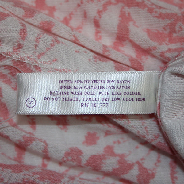 Soybu NEW $56 Amanada Sz S Pink White Racer Back Lined Polyester Rayon Dress