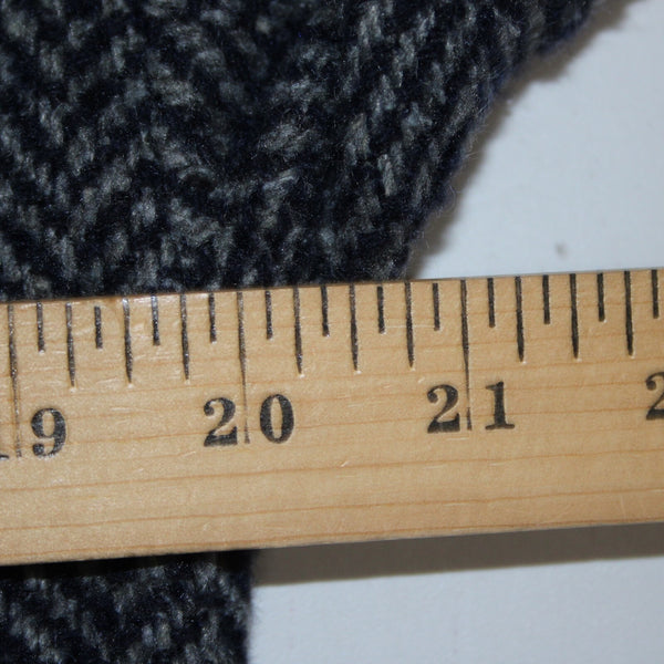 Sage The Label Sz M Navy Blue Gray Lined Buttons Wool Polyester Cropped Jacket