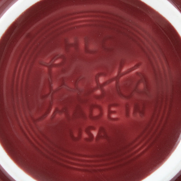 Fiesta Homer Laughun China Burgundy  Lead Free 7" AS IS Salad Bowl