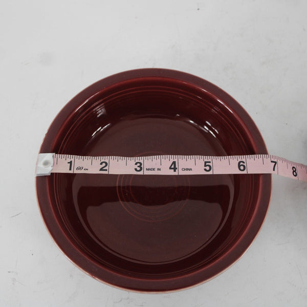 Fiesta Homer Laughun China Burgundy  Lead Free 7" AS IS Salad Bowl