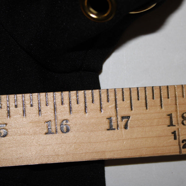 Roz Ali Sz 4 Black Bronze Rivet Studded Detail Unlined Rayon Spandex Dress