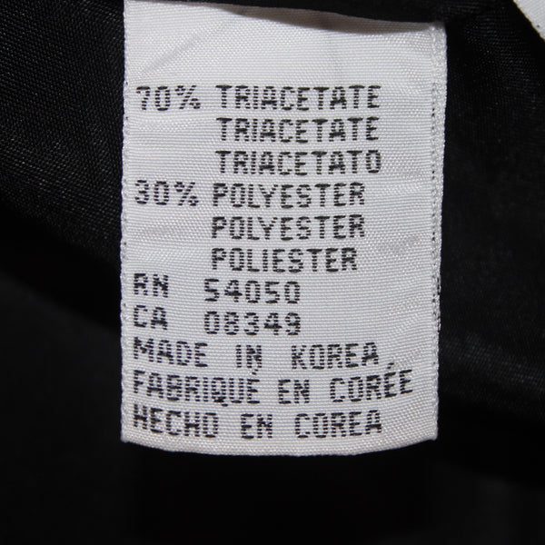 Evan Picone Blazer Jacket Sz 22 Black Double Breasted Pockets Triactate Blazer
