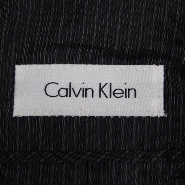 Calvin Klein Sz 40L Dark Gray Fine Wale Corduroy Polyester Blend Blazer Jacket