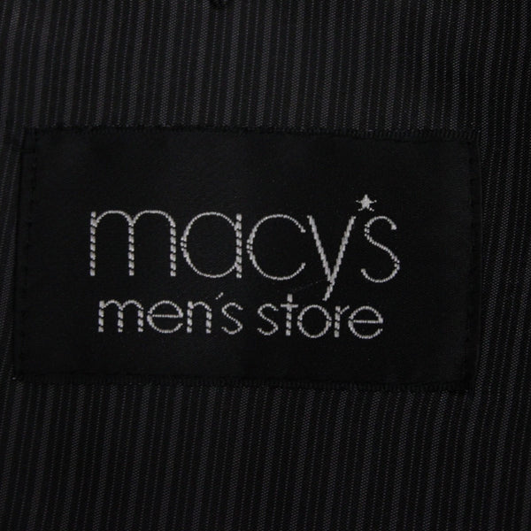 Calvin Klein Sz 40L Dark Gray Fine Wale Corduroy Polyester Blend Blazer Jacket