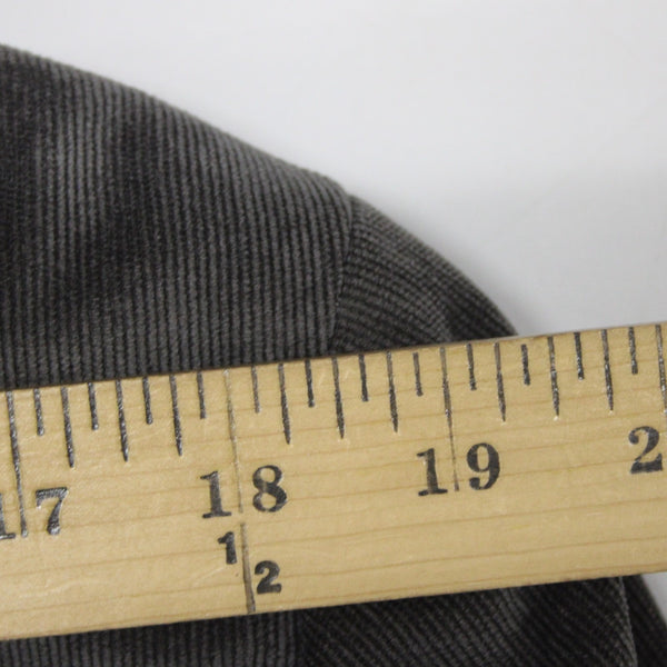 Calvin Klein Sz 40L Dark Gray Fine Wale Corduroy Polyester Blend Blazer Jacket