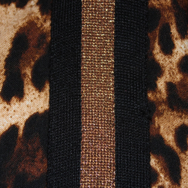 Joseph Ribkoff Pant NEW Sz 16 x 27 Brown Black Animal Print Pull On Viscose Pant