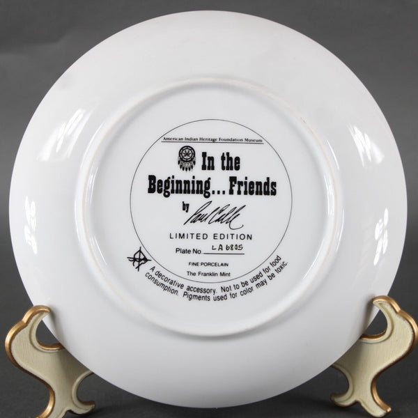 American Indian Heritage Foundation Museum In The Beginning Friends LA6805 Plate