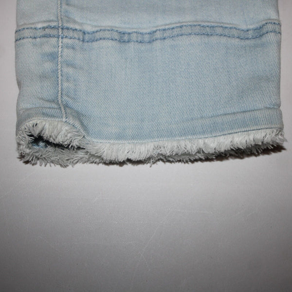 J Jill Denim Authentic Fit Sz 6 x 25 Blue Denim Raw Hem Pockets Cotton Jean