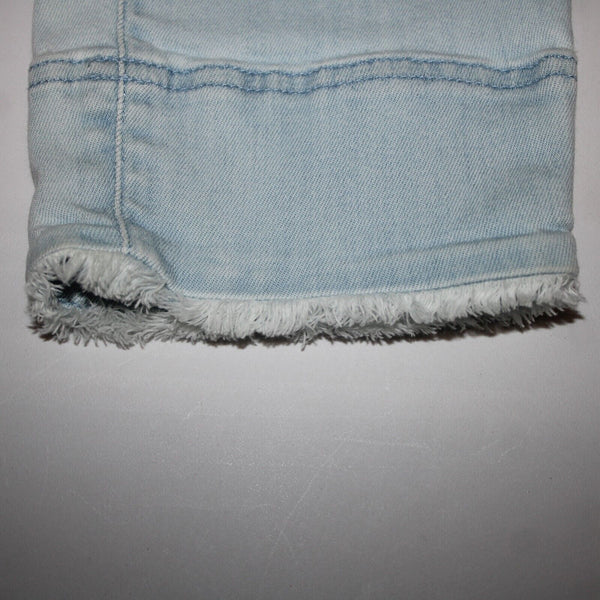 J Jill Denim Authentic Fit Sz 6 x 25 Blue Denim Raw Hem Pockets Cotton Jean
