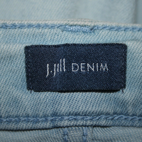 J Jill Denim Authentic Fit Sz 6 x 25 Blue Denim Raw Hem Pockets Cotton Jean