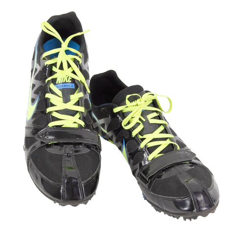 Nike Zoom Rival S6 Sz 12 Black Lime Multi Cleated Track Cleats Shoes