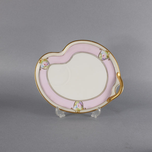 Meito Tea Cup With Saucer 3 Pc Pink White Multi Color Floral Hand Painted Japan