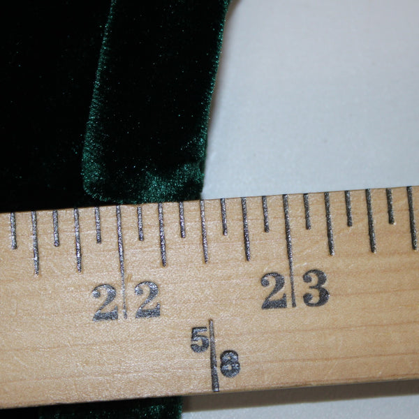 Bob Mackie Top NEW Sz XL Green Black Velour Embroidered Polyester Spandex Top