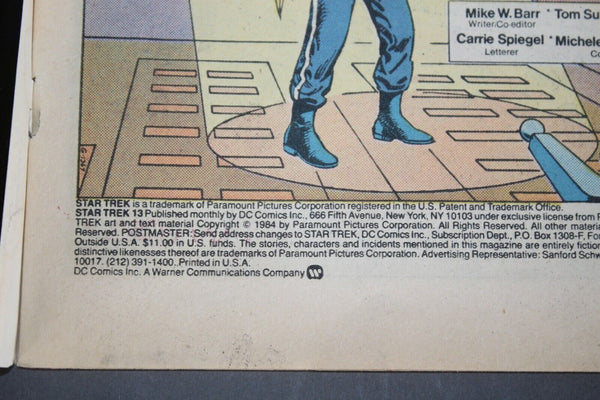 DC 1985 Star Trek April Comic Book