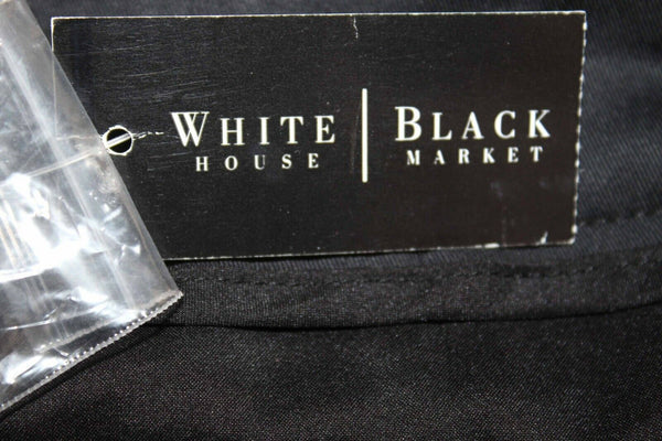 White House Black Market NEW Sz 2 X 11.5 Black Cotton Spandex Poly Bermuda Short