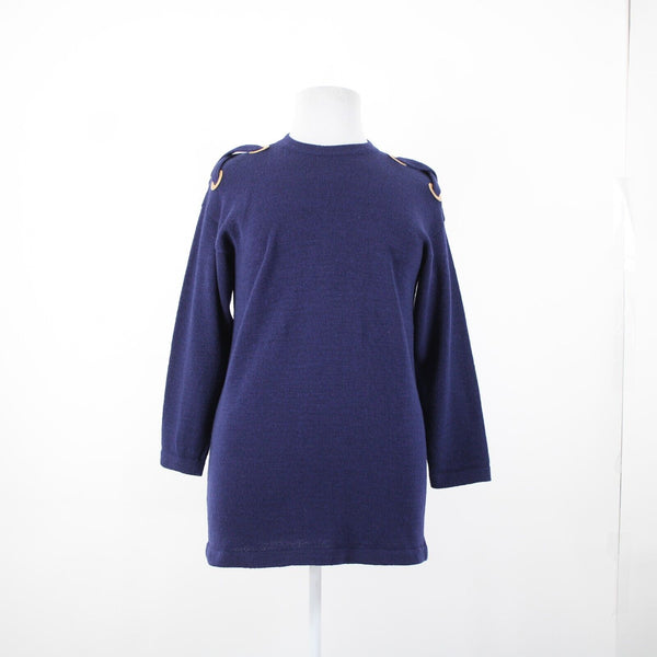 St John? Santana No Size Navy Blue Bronze No Fabric Label Sweater