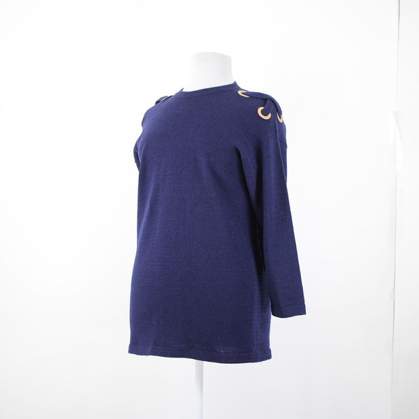 St John? Santana No Size Navy Blue Bronze No Fabric Label Sweater