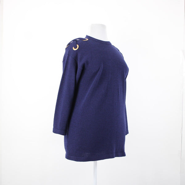 St John? Santana No Size Navy Blue Bronze No Fabric Label Sweater