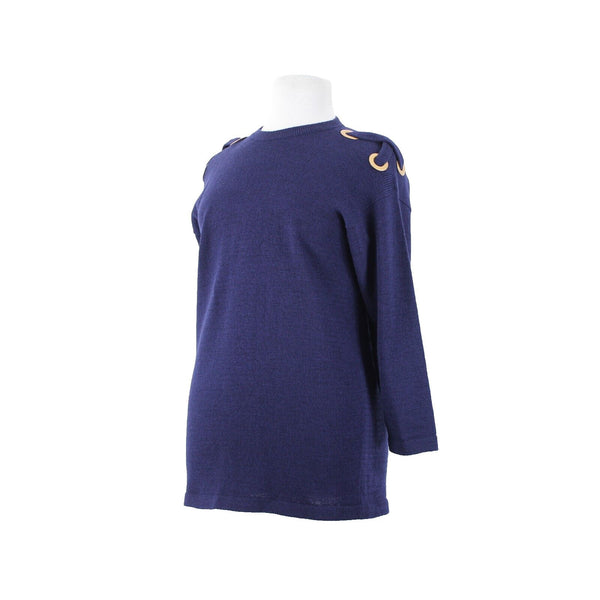 St John? Santana No Size Navy Blue Bronze No Fabric Label Sweater