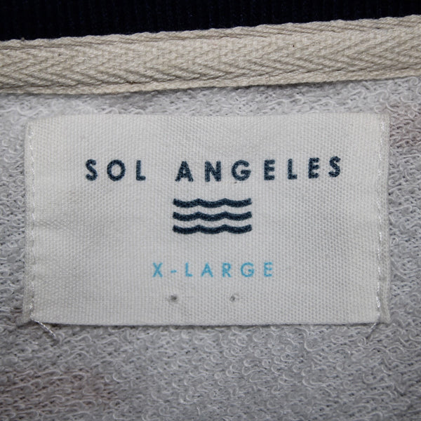 Sol Angeles Sz XL Green Multi Color Camo Snap Button Collared Cotton Poly Jacket