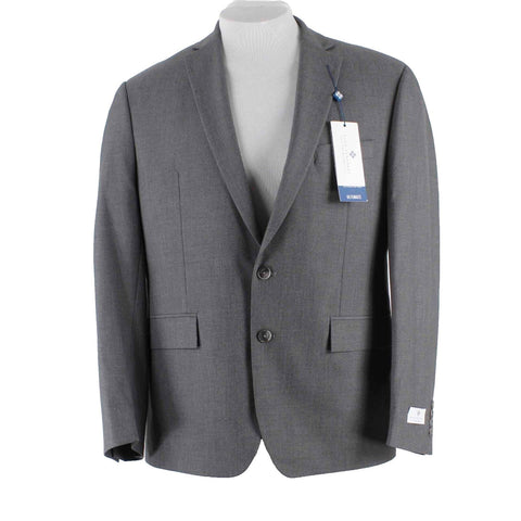 Ryan Seacrest NEW $360 Distinction Sz 42 S Grey Polyester Viscose Mens Blazer
