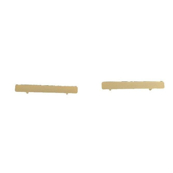 Goldtone Bar Double Cuff Link Set