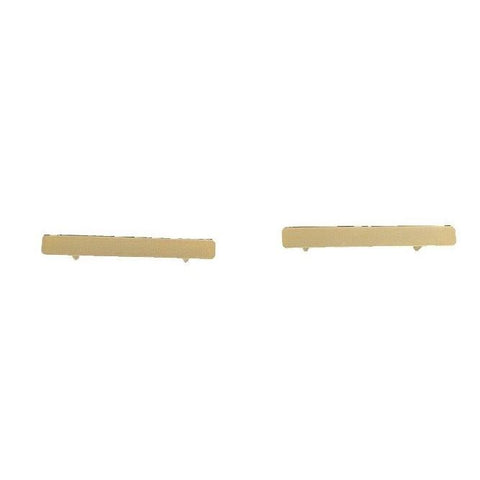 Goldtone Bar Double Cuff Link Set