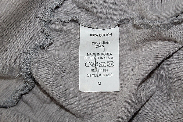213 Sz M Silver Sequin Gray Distressed Destroyed Cotton Zip Hoodie Jacket