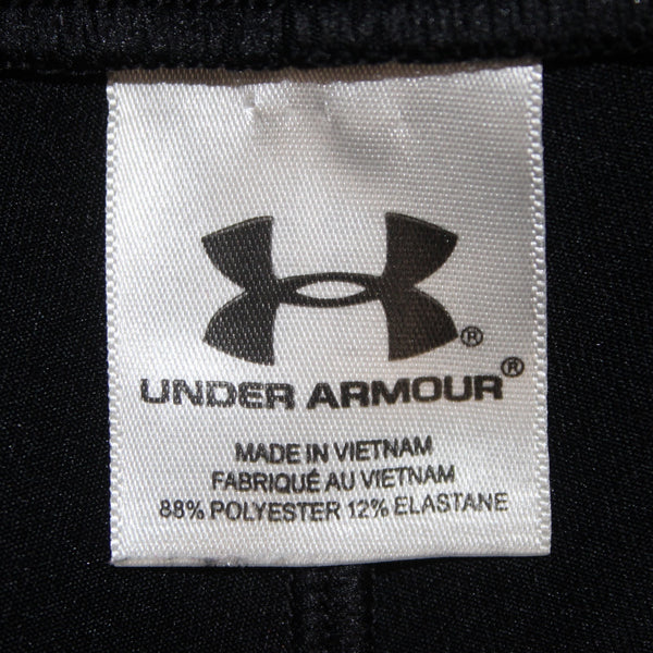 Under Armour AW Pant Sz M x 33 Black Logo Straight Leg Poly Elastane AW Pant
