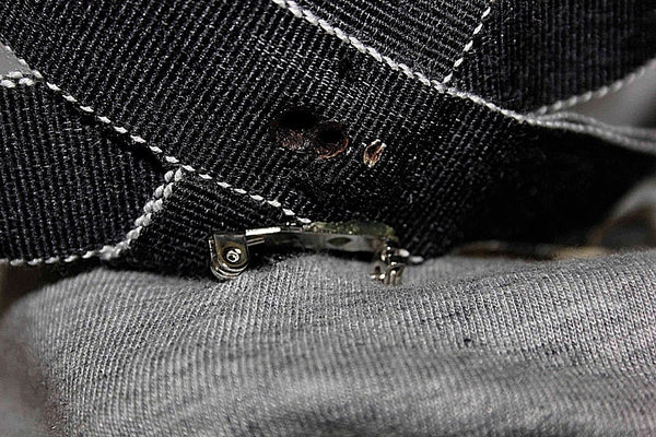 Isaac Mizrahi Sz XS Gray Cotton Modal Blend Ribbon Applique Rhinestones Top