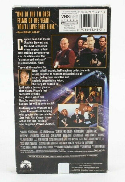 Star Trek First Contact VHS PG 13 Collectible