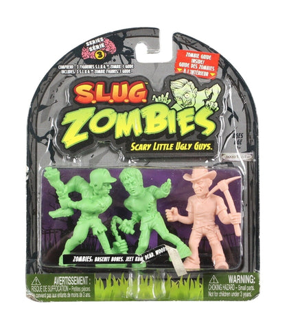 Jakks SLUG Zombies Series 3 Basehit Bones, Jeet Kune Dead, Woody The Wrecker