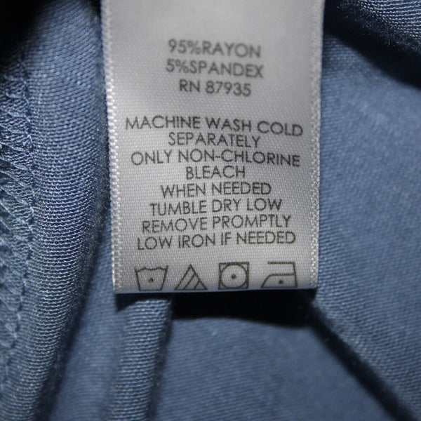Lori Goldstein Logo Sz 3X Blue Asymmetrical Pockets Rayon Spandex Layer Vest Top