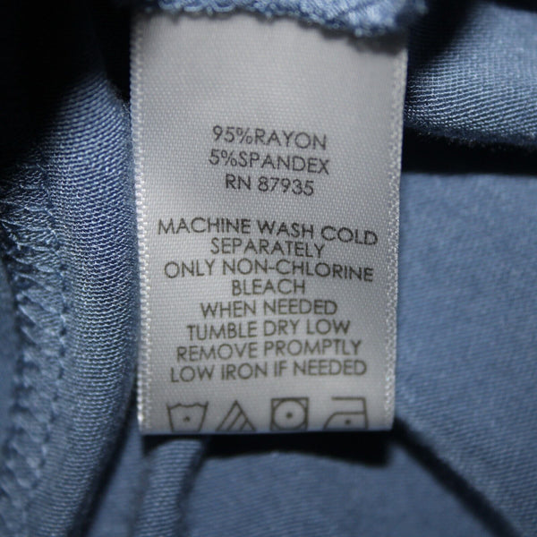 Lori Goldstein Logo Sz 3X Blue Asymmetrical Pockets Rayon Spandex Layer Vest Top
