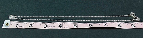 Sterling Silver 18" Delicate Double Twisted Conjoined Infinity Hearts Necklace