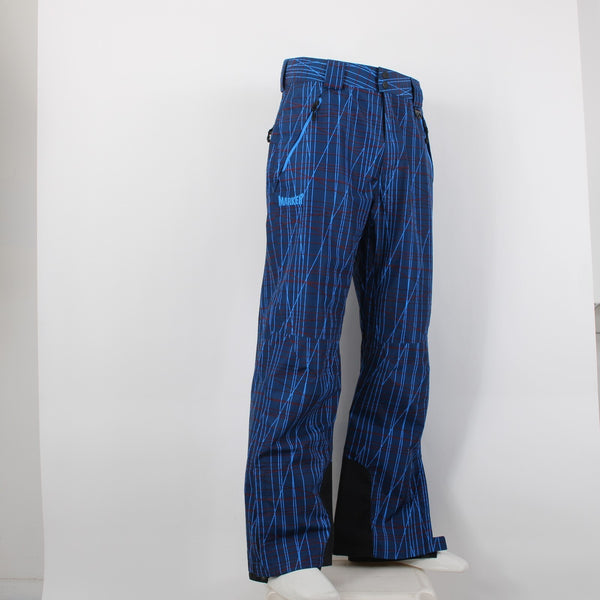 Marker Sz M Navy Blue Royal Blue Red Gore-Tex Insulated Men's Ski Pants