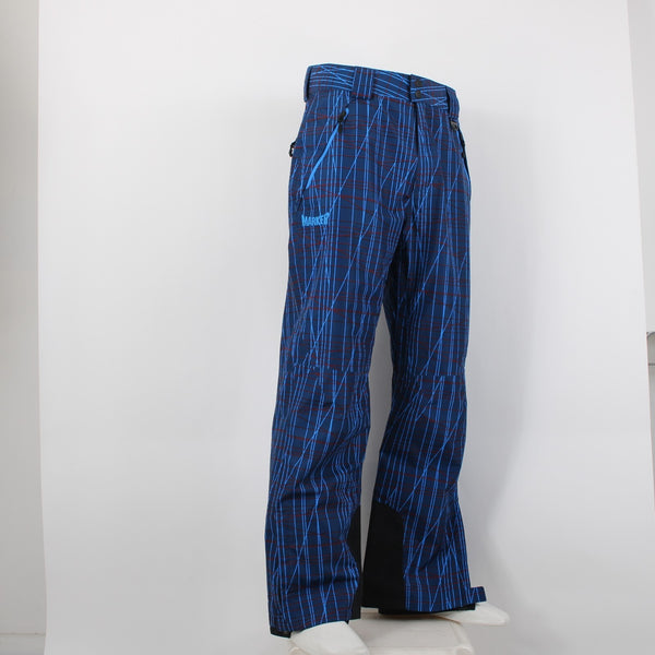 Marker Sz M Navy Blue Royal Blue Red Gore-Tex Insulated Men's Ski Pants