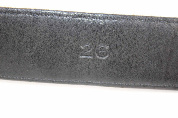 Vicenza Sport Sz 26 Brown Croco Embossed Silver Buckle Calfskin Belt