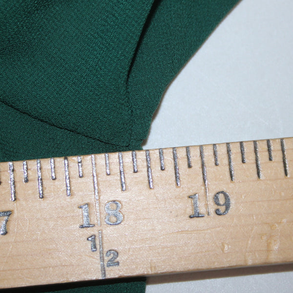 Soft Surroundings Top Sz XS Green Sheer Overlay Round Neck Poly Viscose Spandex