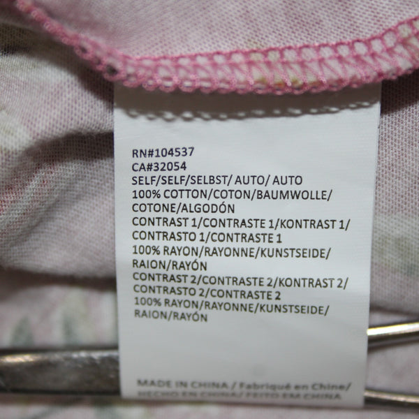 Tiny Top NEW $88 Sz M Pink Green Multi Color Floral 100% Cotton Camisole Top