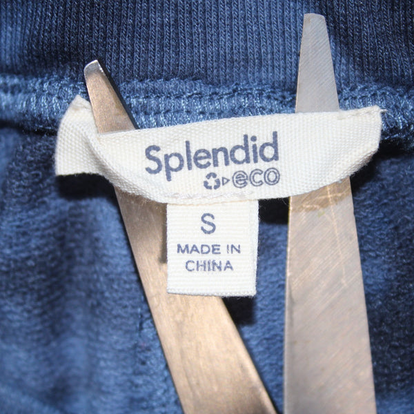 Splendid Aw Pant Sz S x 26 Blue Navy Tie Dye Elastic Waist Recycle Cotton