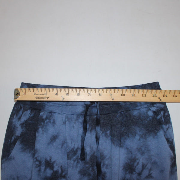 Splendid Aw Pant Sz S x 26 Blue Navy Tie Dye Elastic Waist Recycle Cotton
